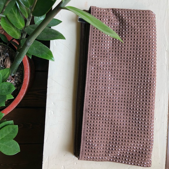 BCBGeneration Bronze Foldover Clutch - Picture 2 of 5